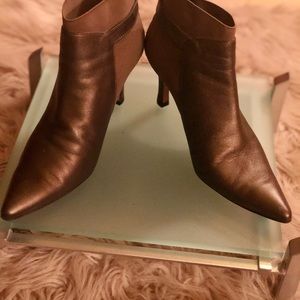Vaneli Bronze Brown Ankle Bootie